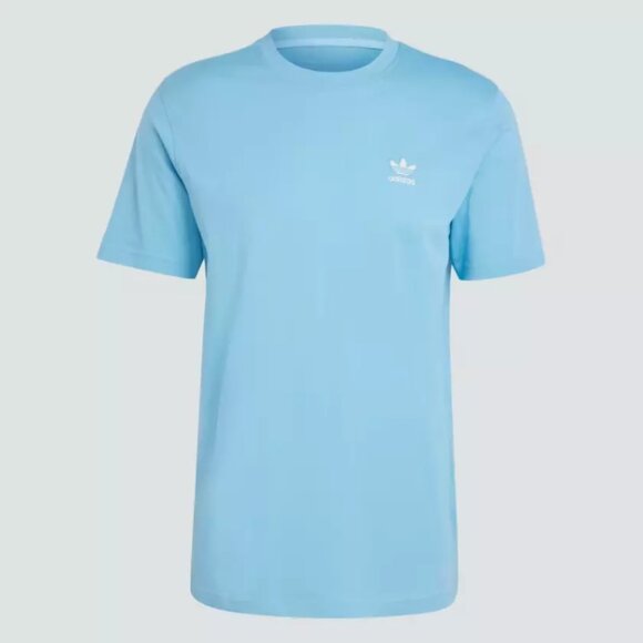 adidas Originals Trefoil Essentials Tee Mens Cotton Short Slevee Shirt Blue XL - Picture 1 of 6